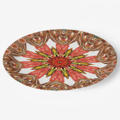 Assiettes En Carton Plaques en papier Motif africain Edgy (Angle)
