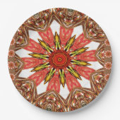 Assiettes En Carton Plaques en papier Motif africain Edgy (Devant)