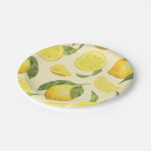 Assiettes En Carton Plaques en papier Motif citron mignonne (Angle)