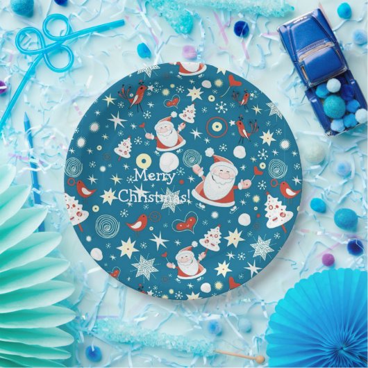 Assiettes En Carton Plaques en papier Motif de Noël (Fête)