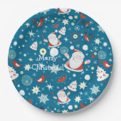 Assiettes En Carton Plaques en papier Motif de Noël (Devant)