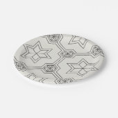 Assiettes En Carton Plaques en papier Motif géométrique sans couture (Angle)