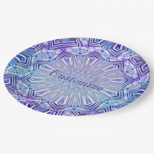 Assiettes En Carton Plaques en papier Motif Kaleidoscope 2