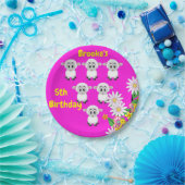 Assiettes En Carton Plaques en papier, Mouton Floral 5e anniversaire (Fête)