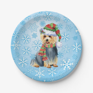 Assiettes En Carton Plaques en papier Noël australien Terrier