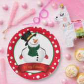 Assiettes En Carton Plaques en papier Noël Snowman (Fête)