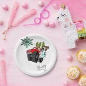 Assiettes En Carton Plaques en papier, Noël Snowman Joyeuses Fêtes (Fête)