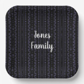 Assiettes En Carton Plaques en papier noir Afrocentré Family Reunion (Recto)