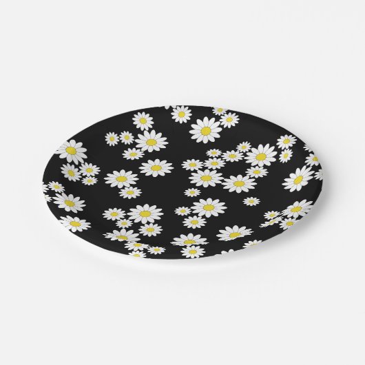 Assiettes En Carton Plaques en papier noir marron (Angle)