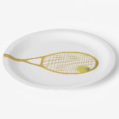 Assiettes En Carton Plaques en papier or & blanc moderne élégant de te (Angle)