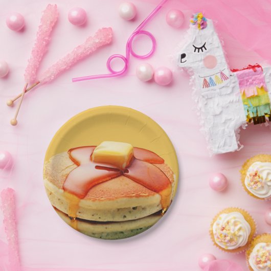 Assiettes En Carton Plaques en papier Pancakes (Fête)