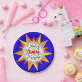 Assiettes En Carton Plaques en papier, panneau étoile Zodiac Leo (Fête)