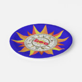 Assiettes En Carton Plaques en papier, panneau étoile Zodiac Leo (Angle)