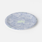 Assiettes En Carton Plaques en papier Pastel doux Hydrangeas (Angle)