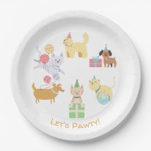 Plaques en papier pawty