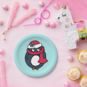 Assiettes En Carton Plaques en papier pingouin de Noël (Fête)