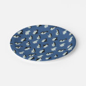 Assiettes En Carton Plaques en papier pingouin mignonnes (Angle)