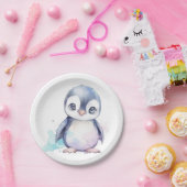Assiettes En Carton Plaques en papier pingouin pour bébé (Fête)