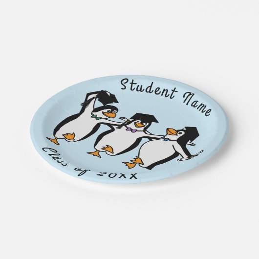 Assiettes En Carton Plaques en papier pingouins (Angle)