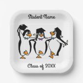 Assiettes En Carton Plaques en papier pingouins (Recto)