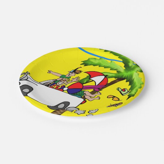 Assiettes En Carton Plaques en papier, Plage (Angle)