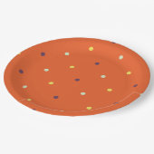 Assiettes En Carton Plaques en papier Pois d'automne (Angle)