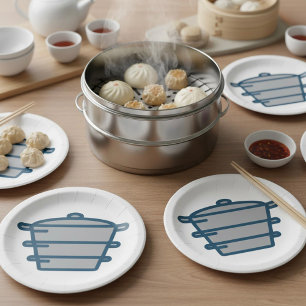 Assiettes En Carton Plaques en papier pots gris