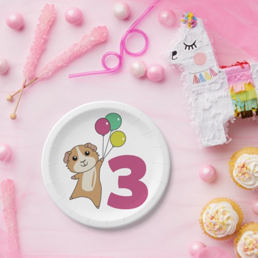 Assiettes En Carton Plaques en papier pour ballons d'anniversaire de l (Fête)