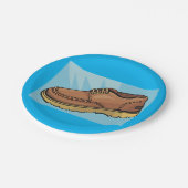 Assiettes En Carton Plaques en papier pour chaussures Brown (Angle)