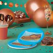 Assiettes En Carton Plaques en papier pour chaussures Brown