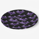 Assiettes En Carton Plaques en papier pour chauves-souris de nuit noir (Angle)