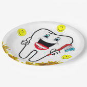 Assiettes En Carton Plaques en papier pour dentiste de tournesol (Angle)