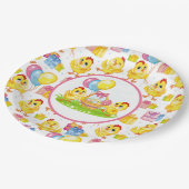 Assiettes En Carton Plaques en papier pour fêtes de Pâques (Angle)