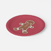 Assiettes En Carton Plaques en papier pour garçon en pain d'épice (Angle)