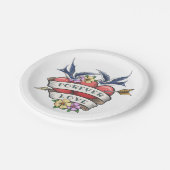 Assiettes En Carton Plaques en papier pour l'amour perpétuel (Angle)
