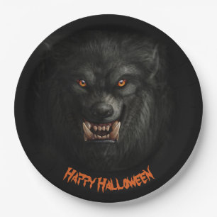 Assiettes En Carton Plaques en papier pour loup-garou-loup-garou d'Hal