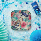 Assiettes En Carton Plaques en papier pour oiseaux de printemps (Fête)