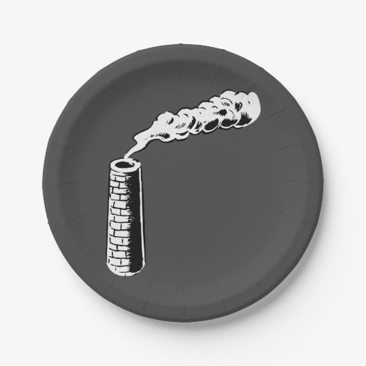 Assiettes En Carton Plaques en papier pour piles de fumée (Devant)