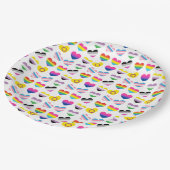 Assiettes En Carton Plaques en papier Pride Hearts (Angle)