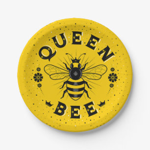 Assiettes En Carton Plaques en papier Queen Bee