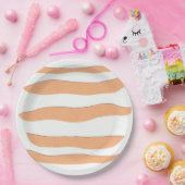 Assiettes En Carton Plaques en papier rayé (Fête)