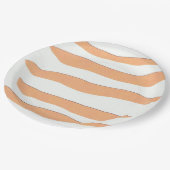 Assiettes En Carton Plaques en papier rayé (Angle)