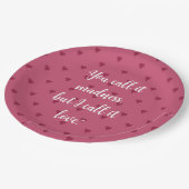 Assiettes En Carton Plaques en papier Red Hearts (Angle)