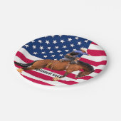 Assiettes En Carton Plaques en papier Rodeo Bronc (Angle)