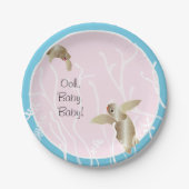 Assiettes En Carton Plaques en papier "Rose bleu tortue" (Devant)