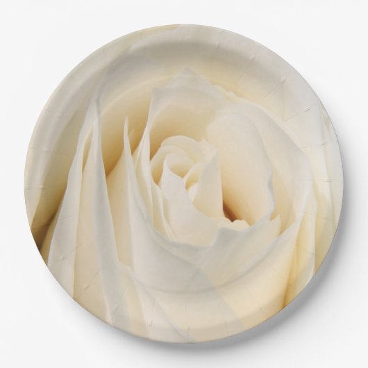 Assiettes En Carton Plaques en papier Rose crème (Devant)