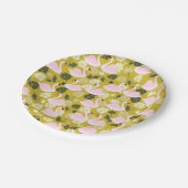 Assiettes En Carton Plaques en papier rose cygne (Angle)