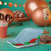 Assiettes En Carton Plaques en papier rose rouge