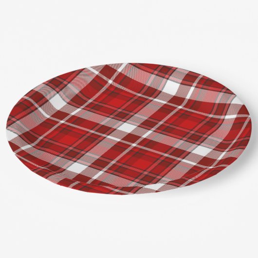 Assiettes En Carton Plaques en papier rouge (Angle)