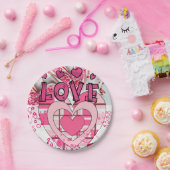 Assiettes En Carton Plaques en papier Saint-Valentin, Amour (Fête)